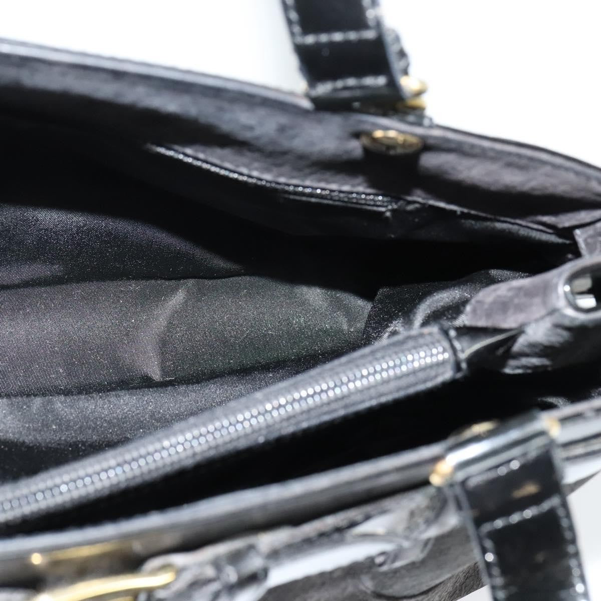 Christian Dior Vintage Trotter Horizontal Tote Canvas, BLACK, CANVAS, Tote bag