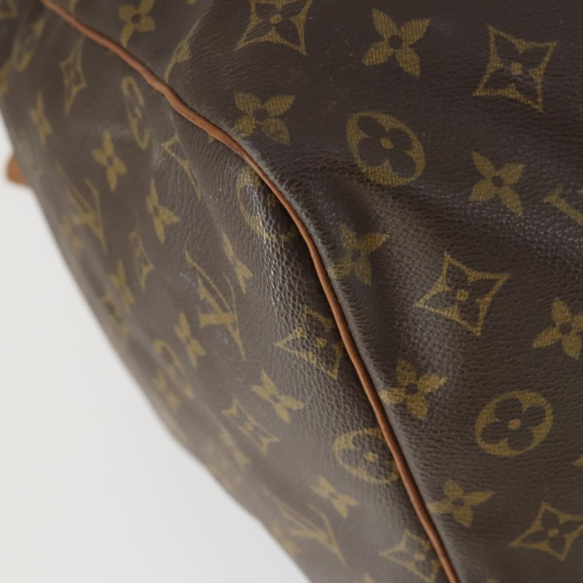 Louis Vuitton Keepall Bag Monogram Canvas, BROWN, CANVAS, Travel bag