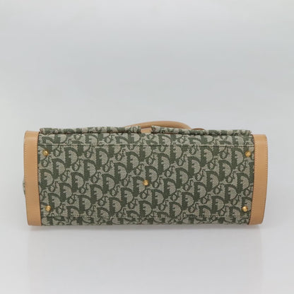 Christian Dior Vintage Trotter Double Pocket Tote Diorissimo Canvas, KHAKI, CANVAS, Tote bag