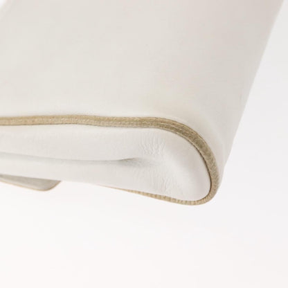 Celine Shoulder Bag Leather, WHITE, LEATHER, Shoulder bag