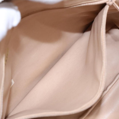 Chanel Vintage Chain Shoulder Bag Quilted Lambskin, BEIGE, LEATHER, Shoulder bag