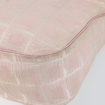 Chanel Travel Line Zip Hobo Nylon, PINK, NYLON, Shoulder bag