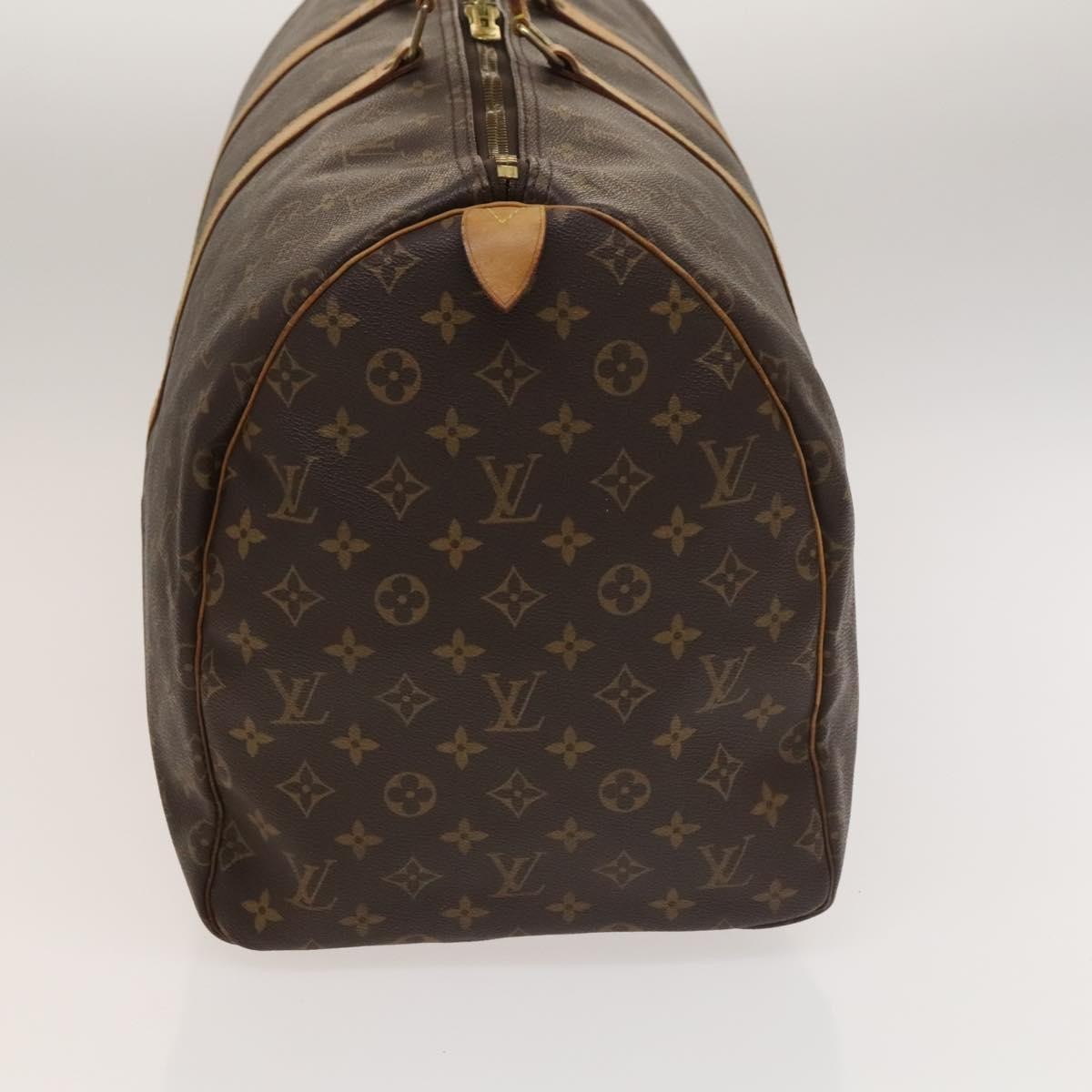 Louis Vuitton Keepall Bag Monogram Canvas, BROWN, CANVAS, Travel bag
