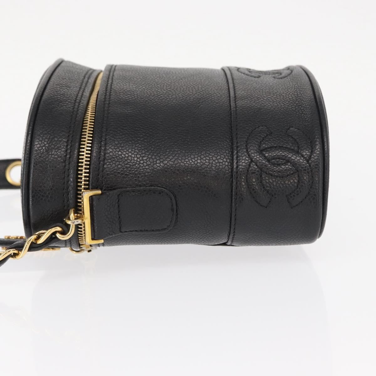 Chanel Vintage CC Shoulder Bag Caviar, BLACK, LEATHER, Shoulder bag