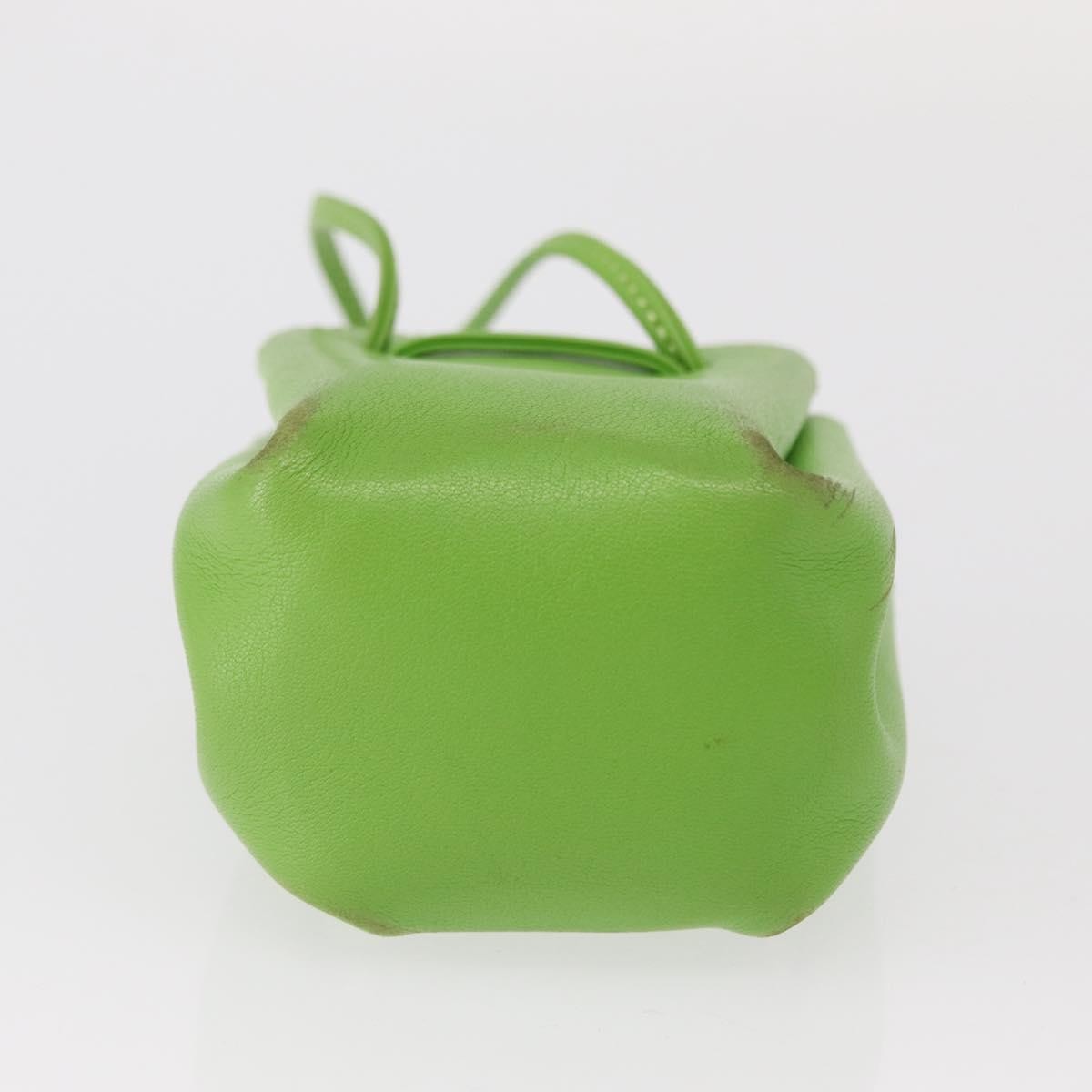 Hermes Vespa Pouch Leather, GREEN, LEATHER, Clutche & pouche