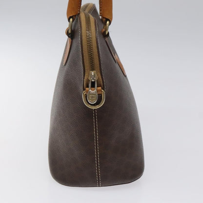 Celine Vintage Macadam Handbag Canvas, BROWN, CANVAS, Handbag