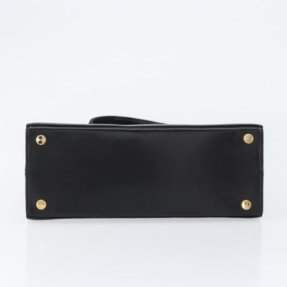 Salvatore Ferragamo Convertible Vara Bow Tote Leather, BLACK, LEATHER, Handbag