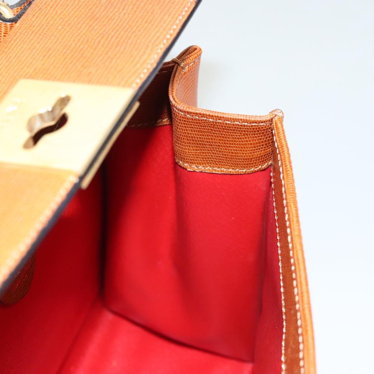 Celine Vintage Logo Top Handle Bag Leather, BROWN, LEATHER, Handbag