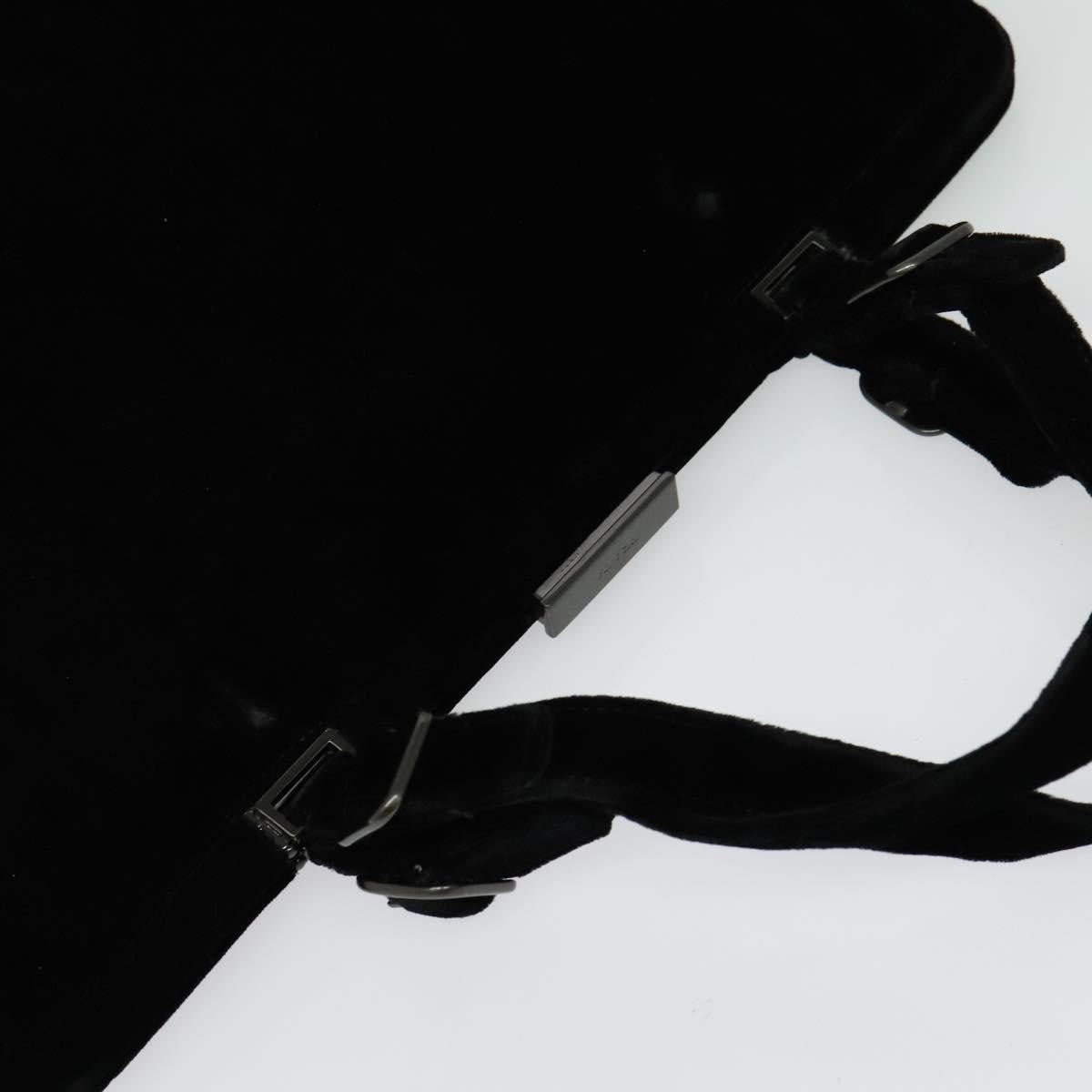 Prada Vintage Handbag Tessuto, BLACK, VELVET, Handbag