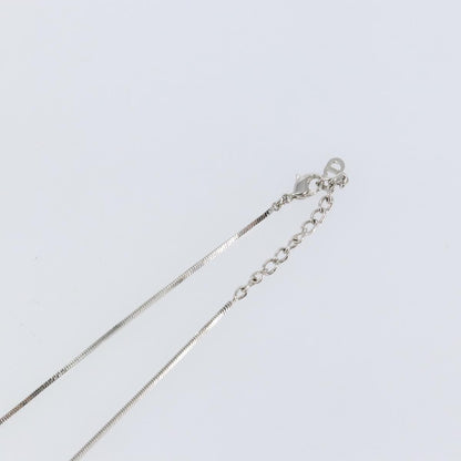 Christian Dior Trotter Motif Necklace Engraved Metal, SILVER, METAL, Necklace