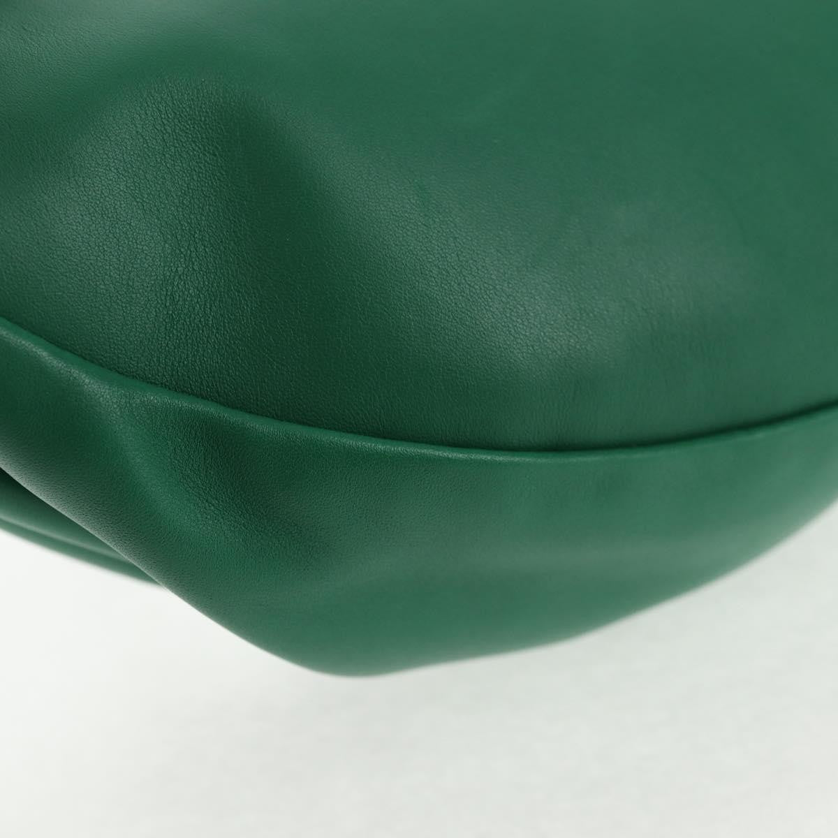 Bottega Veneta The Chain Pouch Leather, GREEN, LEATHER, Clutche & pouche