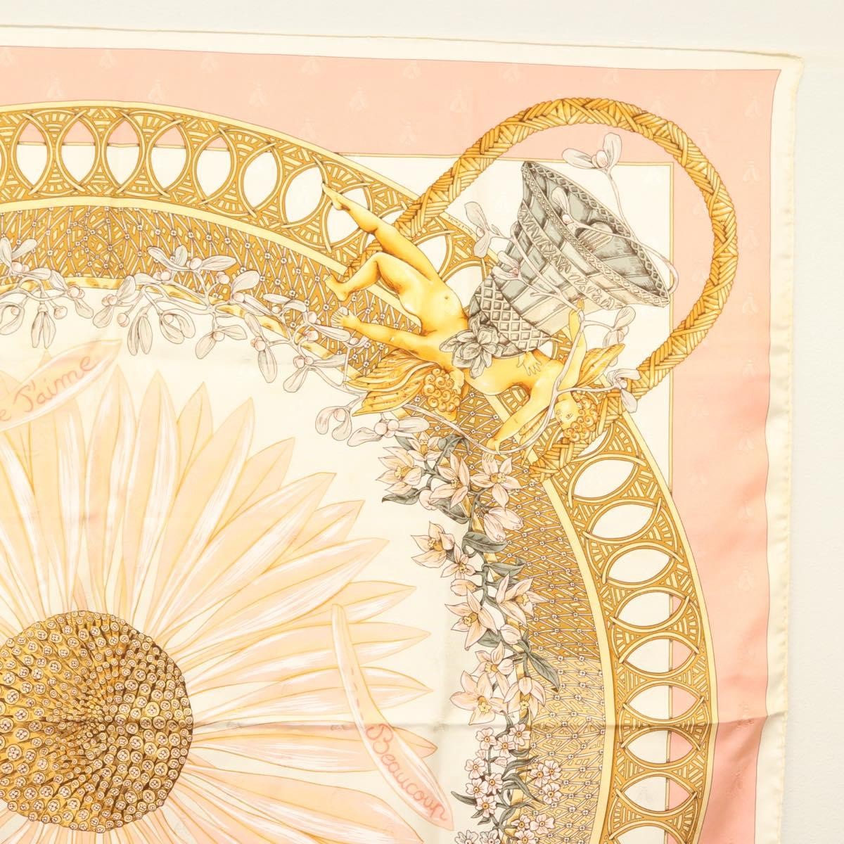 Hermes Carré 90 Silk multicolor, PINK, SILK, Scarve & shawl