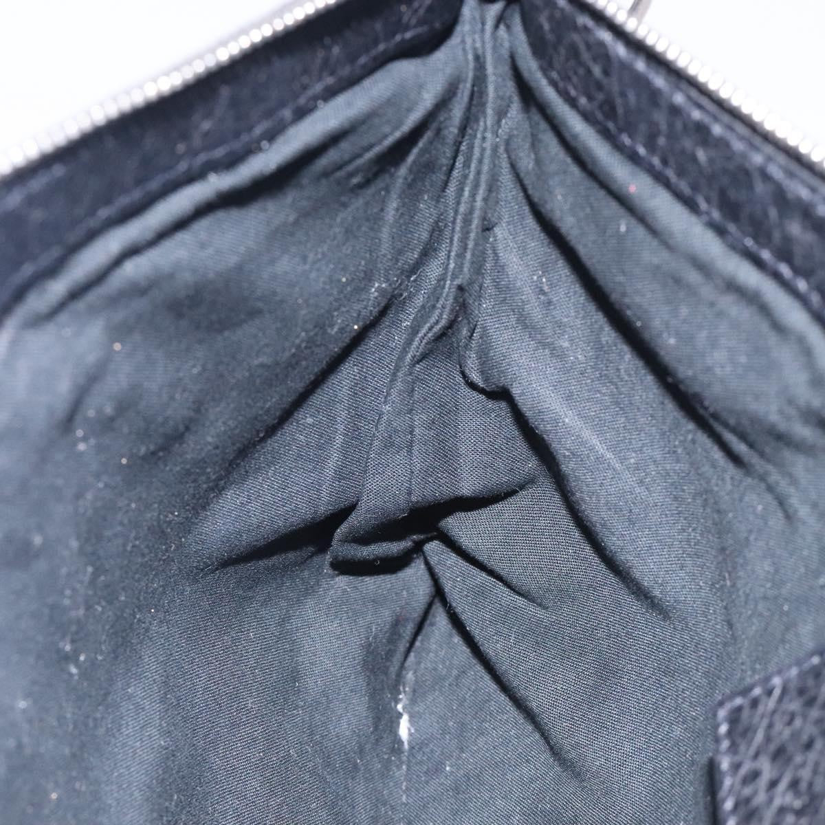 Balenciaga Classic City Clip Pouch Leather, BLACK, LEATHER, Clutche & pouche