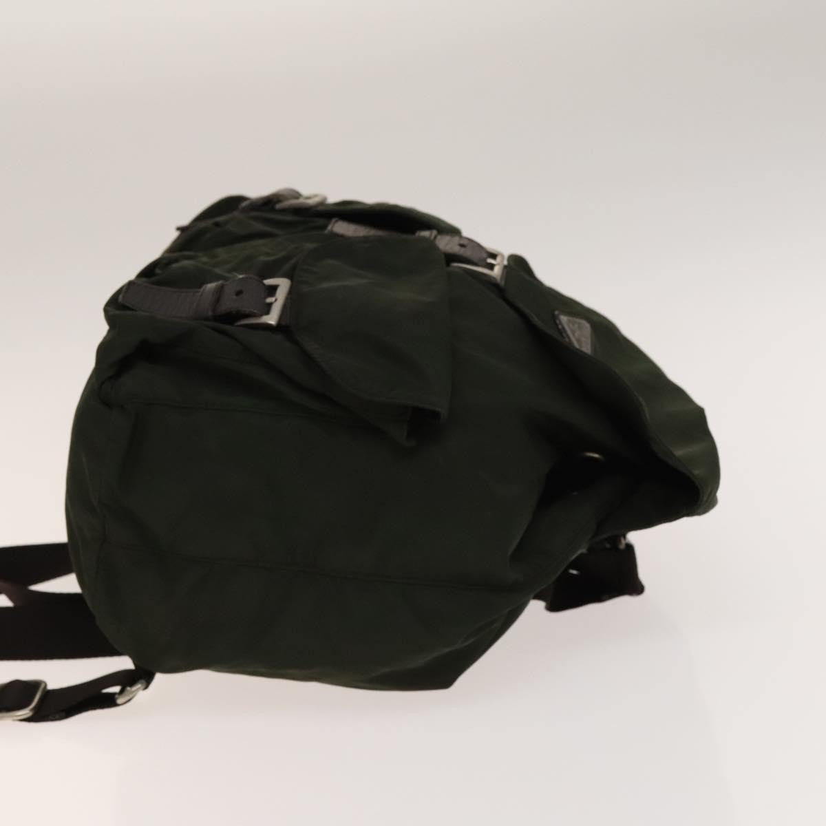 Prada Double Front Pocket Backpack Tessuto, KHAKI, NYLON, Backpack