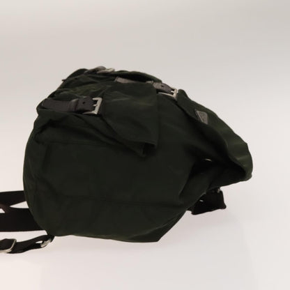 Prada Double Front Pocket Backpack Tessuto, KHAKI, NYLON, Backpack