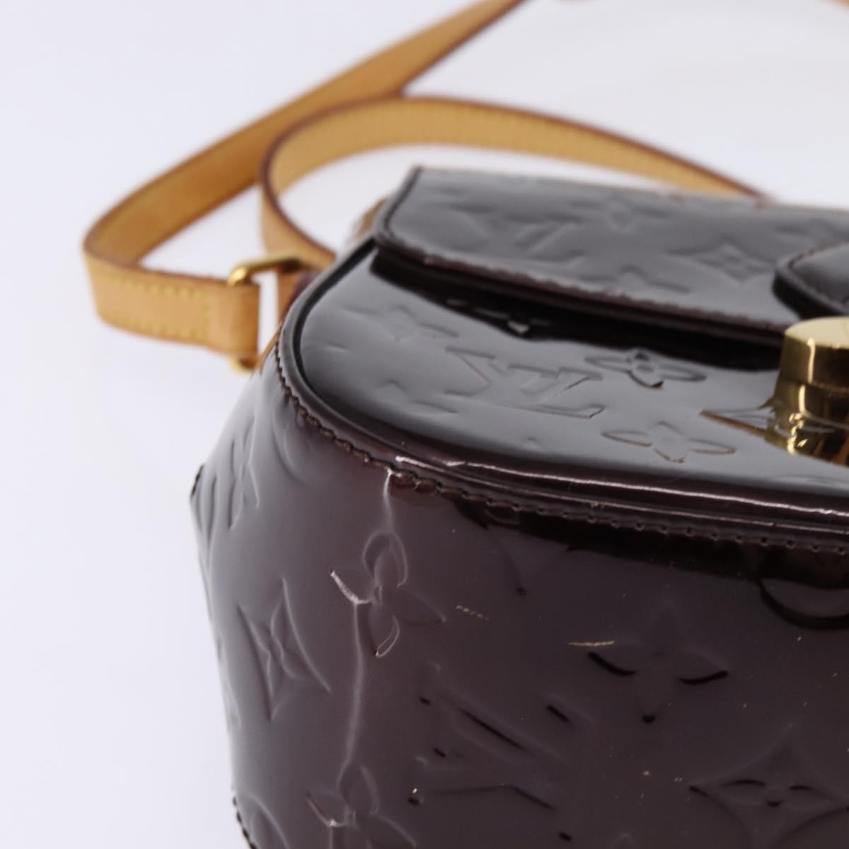 Louis Vuitton Bellflower Handbag Monogram Vernis, BURGUNDY, PATENT_LEATHER, Shoulder bag
