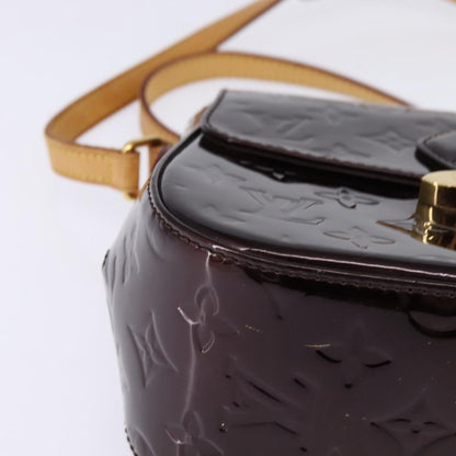 Louis Vuitton Bellflower Handbag Monogram Vernis, BURGUNDY, PATENT_LEATHER, Shoulder bag
