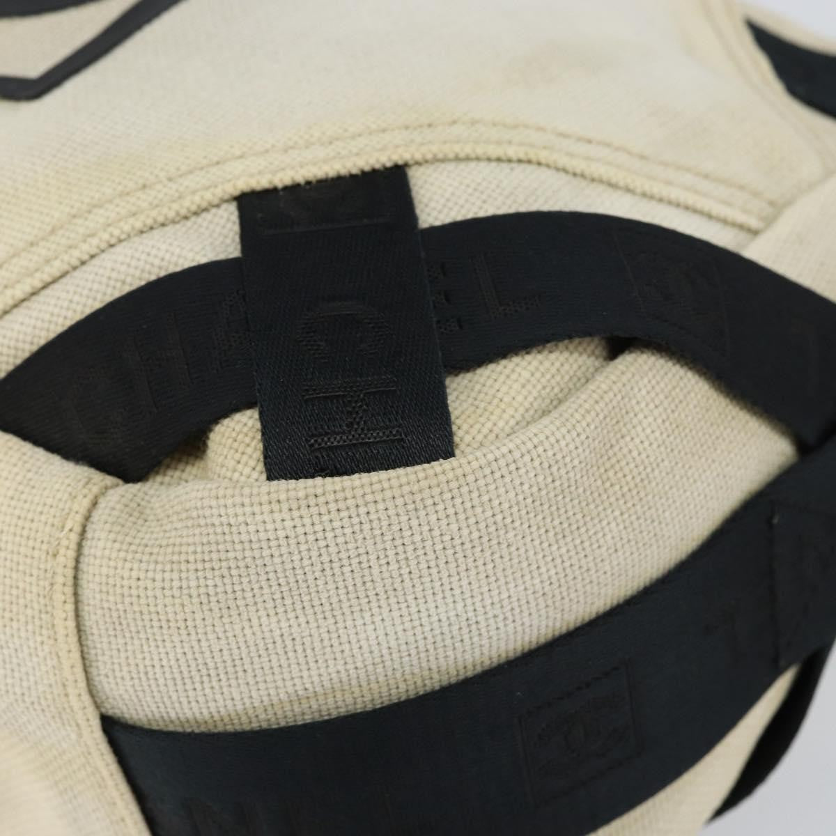 Chanel sports shoulder bag Coco mark, BEIGE, CANVAS, Shoulder bag