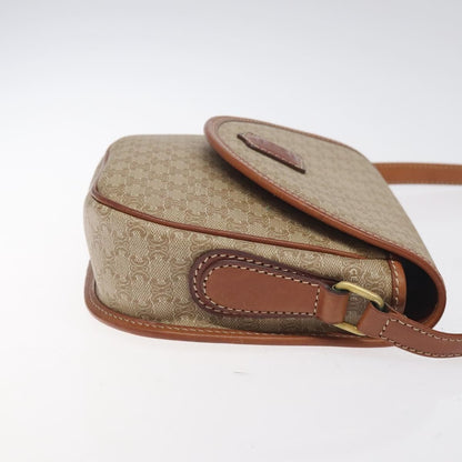 Celine Macadam Shoulder Bag PVC Leather, BEIGE, CANVAS, Shoulder bag