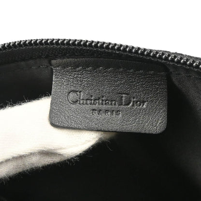 Christian Dior Street Chic Handbag Diorissimo Canvas with Leather, BLACK, CANVAS, Handbag