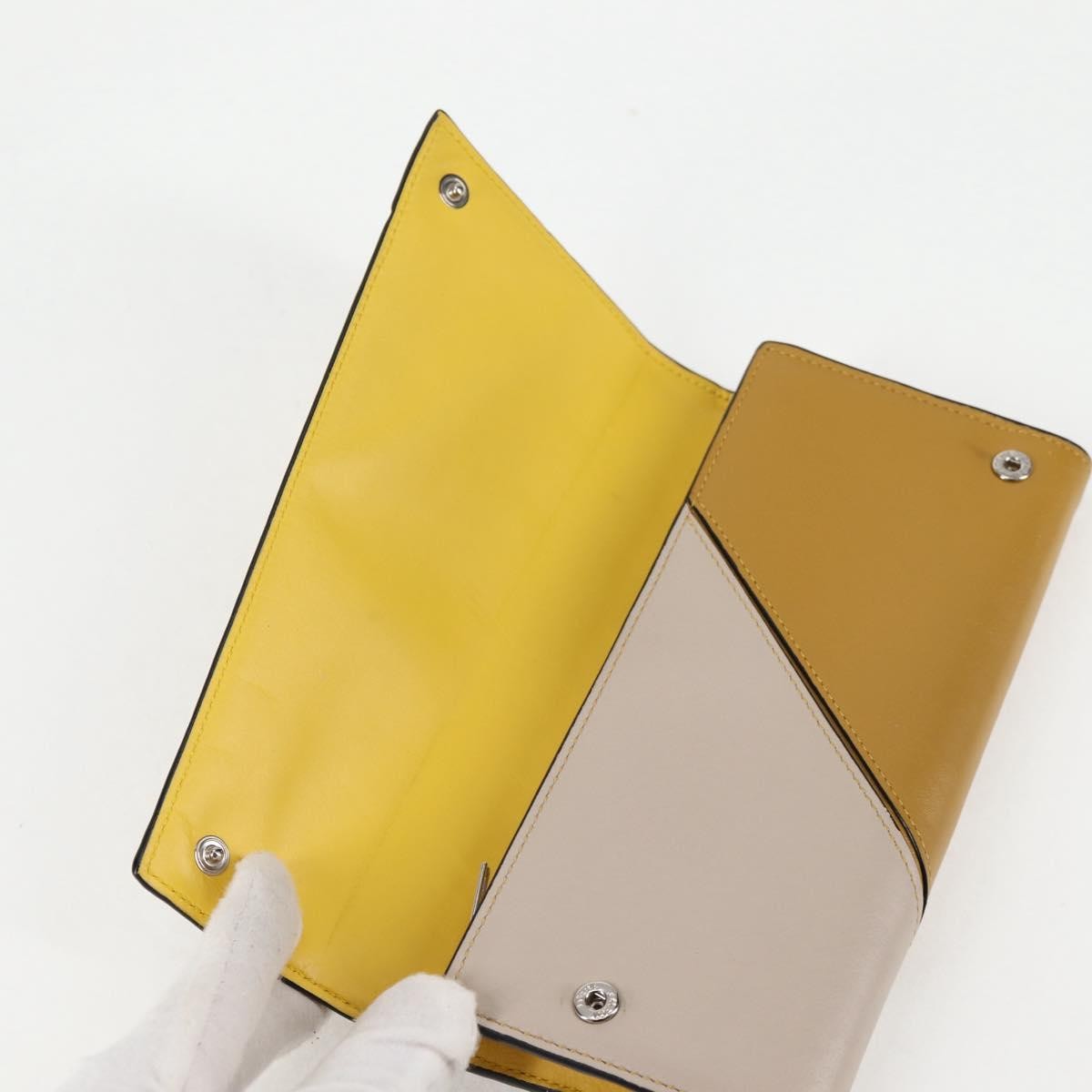 Loewe Puzzle Zip Wallet Leather, YELLOW, LEATHER, Wallets