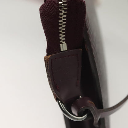 Louis Vuitton Pochette Accessoires Epi Leather, PURPLE, LEATHER, Clutche & pouche