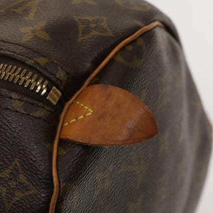 Louis Vuitton Keepall Bag Monogram Canvas, BROWN, CANVAS, Travel bag