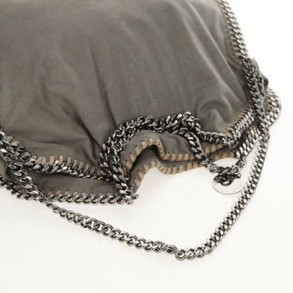 Stella McCartney Falabella Fold Over Bag Faux Leather, GRAY, POLYESTER, Shoulder bag