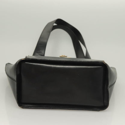 Celine Shoulder Bag Leather, BLACK, LEATHER, Shoulder bag
