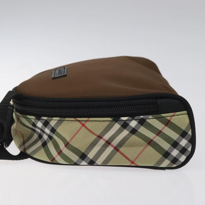 Burberry Nova Check Handbag Nylon, BROWN, NYLON, Handbag