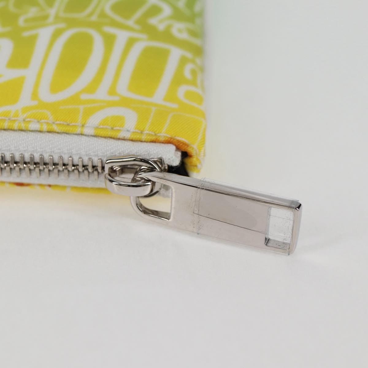 Christian Dior Pouch Stussy Nylon, YELLOW, NYLON, Clutche & pouche