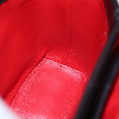 Gucci Vintage Convertible Bamboo Box Crossbody Bag Leather, BLACK, LEATHER, Handbag