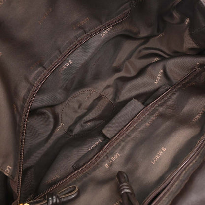 Loewe Anagram Logo Nappa Aire Hand Bag Leather, BROWN, LEATHER, Handbag