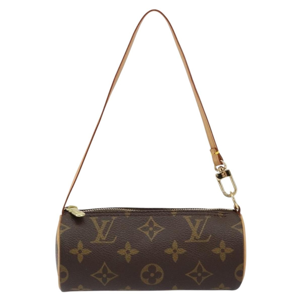 Louis Vuitton Papillon Pochette Monogram Canvas, BROWN, CANVAS, Clutche & pouche