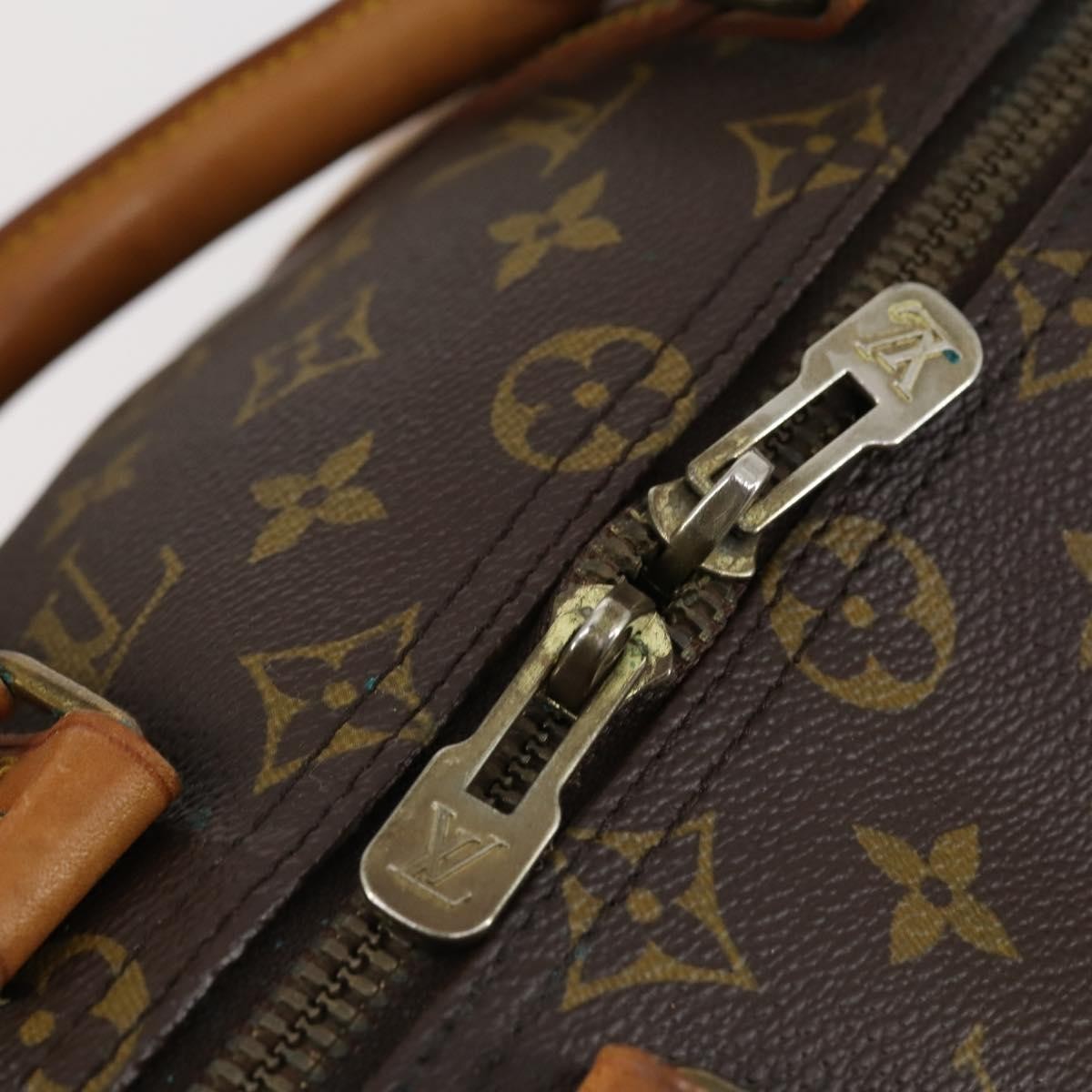 Louis Vuitton Keepall Bag Monogram Canvas, BROWN, CANVAS, Travel bag