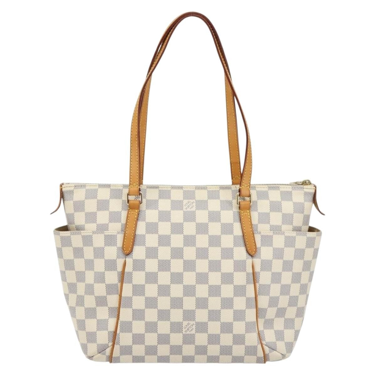 Louis Vuitton Totally Handbag Damier azur, BEIGE, CANVAS, Tote bag