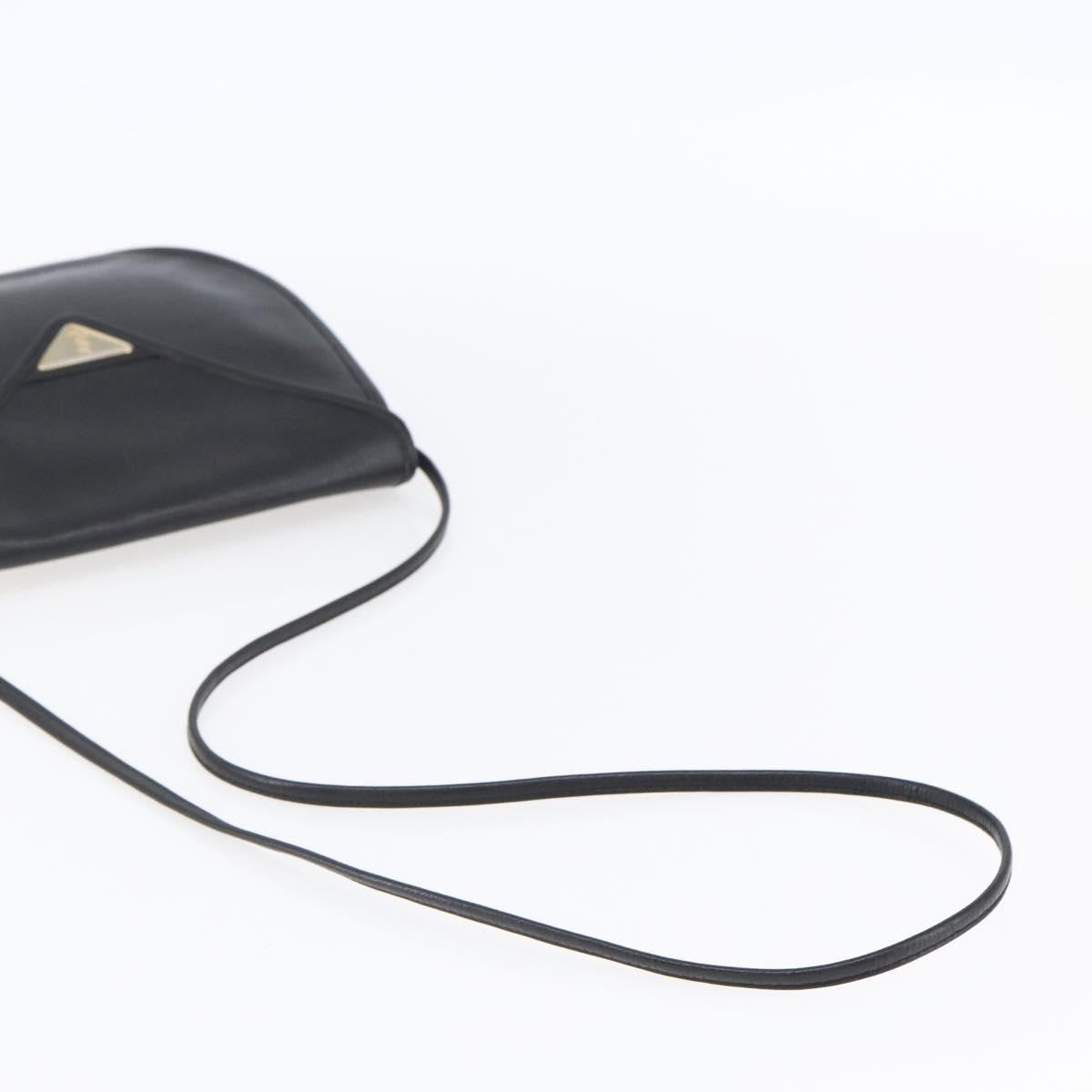 Saint Laurent Vintage Shoulder Bag Leather, BLACK, LEATHER, Shoulder bag