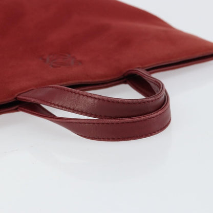 Loewe Anagram Tote Suede, RED, SUEDE, Tote bag