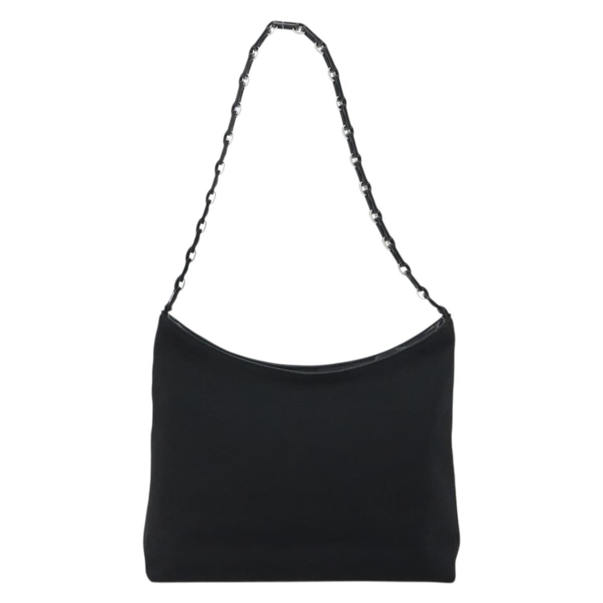 Salvatore Ferragamo Vala Shoulder Bag Nylon, BLACK, NYLON, Shoulder bag