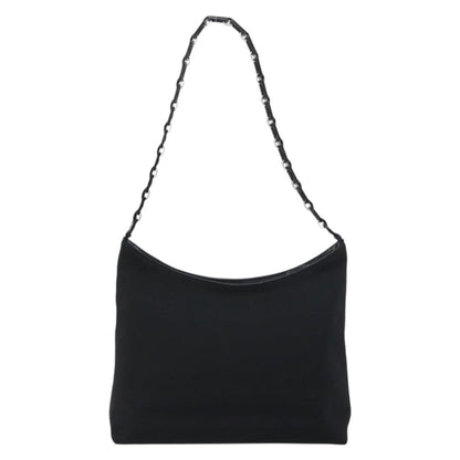 Salvatore Ferragamo Vala Shoulder Bag Nylon, BLACK, NYLON, Shoulder bag