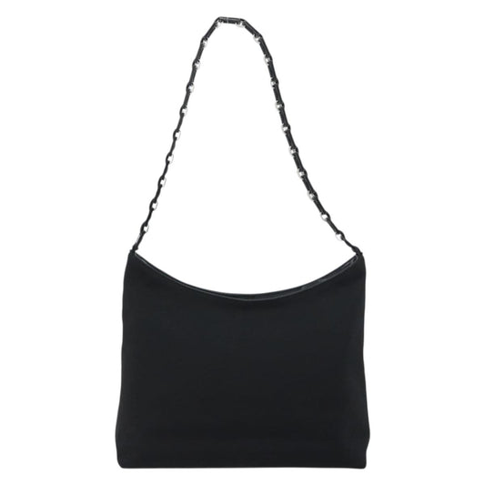 Salvatore Ferragamo Vala Shoulder Bag Nylon, BLACK, NYLON, Shoulder bag