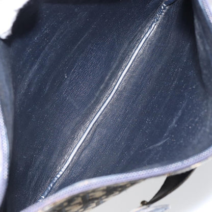 Christian Dior Vintage Trotter Shoulder Bag Canvas, NAVY, CANVAS, Shoulder bag