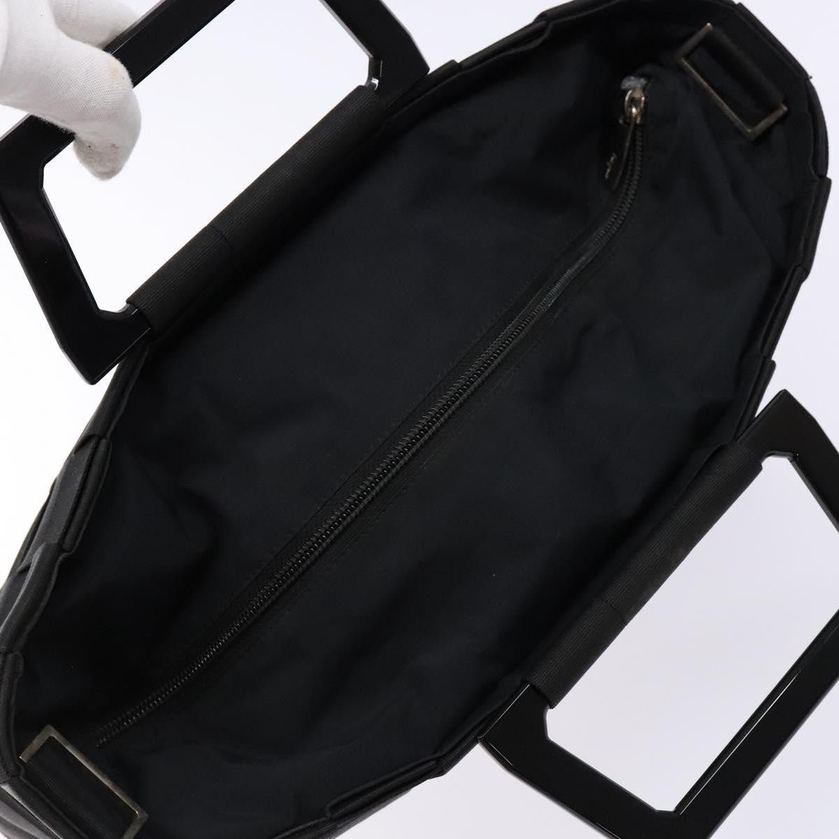 Salvatore Ferragamo Vintage Handbag Canvas, BLACK, CANVAS, Handbag