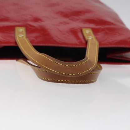 Louis Vuitton Reade Handbag Monogram Vernis, Red, Patent Leather, Handbag