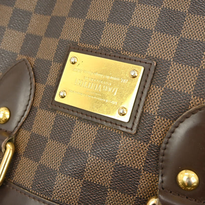 Louis Vuitton Hampstead Handbag Damier, BROWN, CANVAS, Tote bag