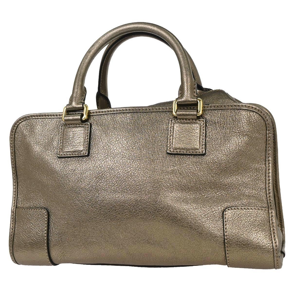 Loewe Amazona Bag Leather, GOLD, LEATHER, Handbag