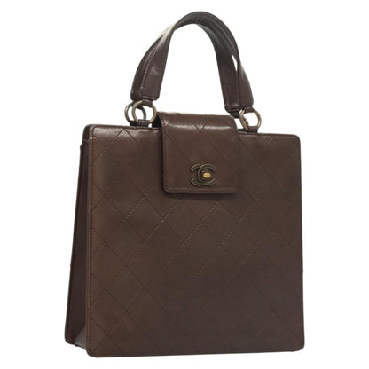 Chanel CC Flap Tote Quilted Calfskin, BROWN, LEATHER, Tote bag