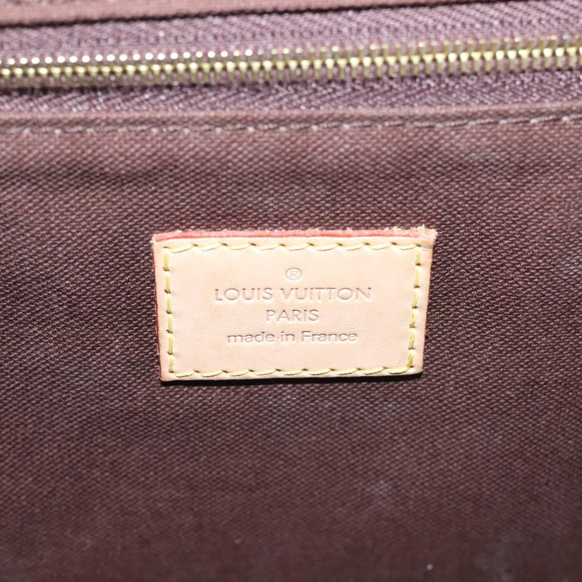 Louis Vuitton Menilmontant Handbag Monogram Canvas, BROWN, CANVAS, Shoulder bag