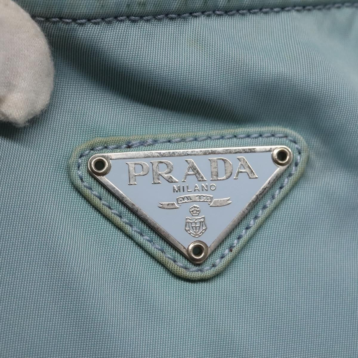Prada Flat Messenger Bag Tessuto, BLUE, NYLON, Shoulder bag
