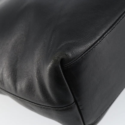 Prada Vintage Handbag Leather, BLACK, LEATHER, Handbag